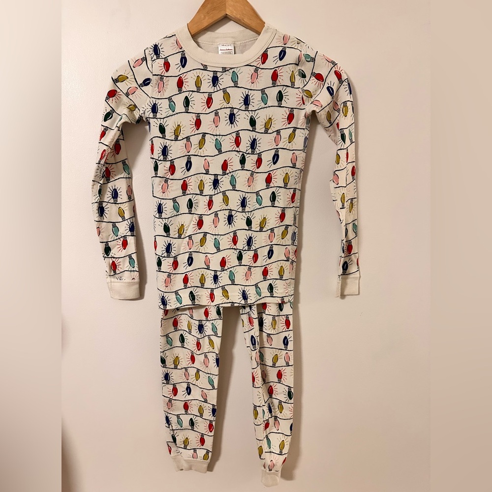 Hanna Andersson Organic Cotton Holiday Pajamas – Size 10 (140 cm) 🎄💡